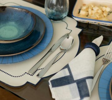 Leren placemats