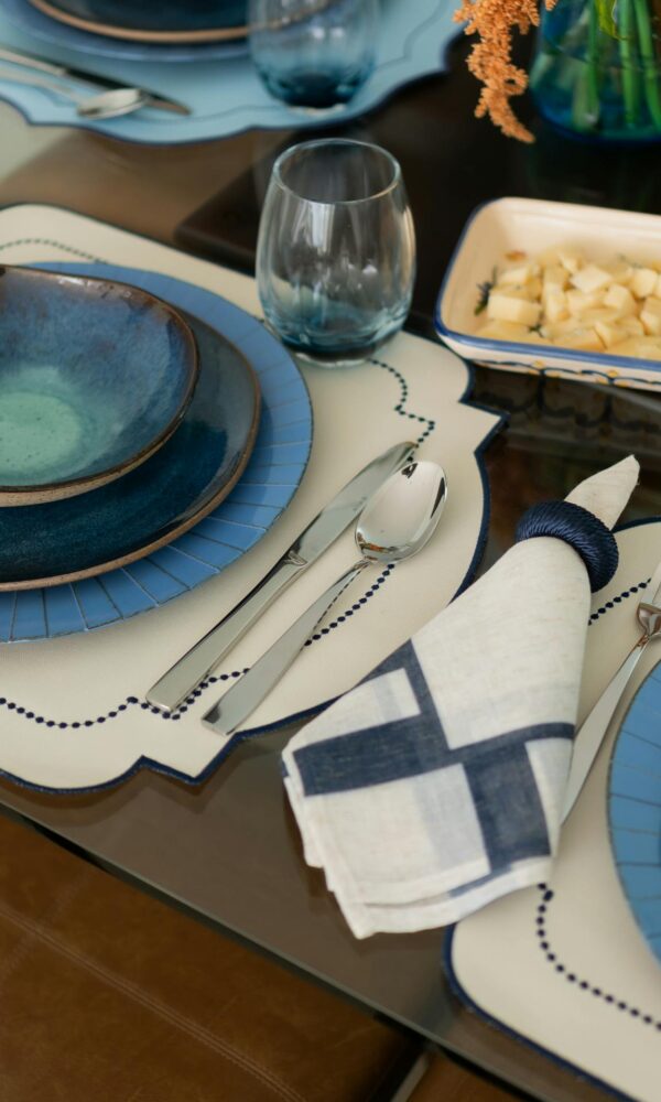 Leren placemats (1) Leren placemats